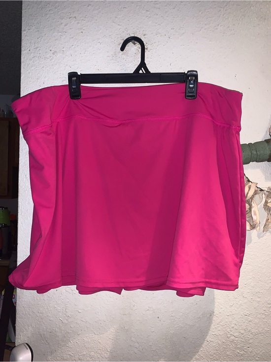 Real Essentials Pants - Women’s Bright Pink Athletic Skort with Built-in Short Liner